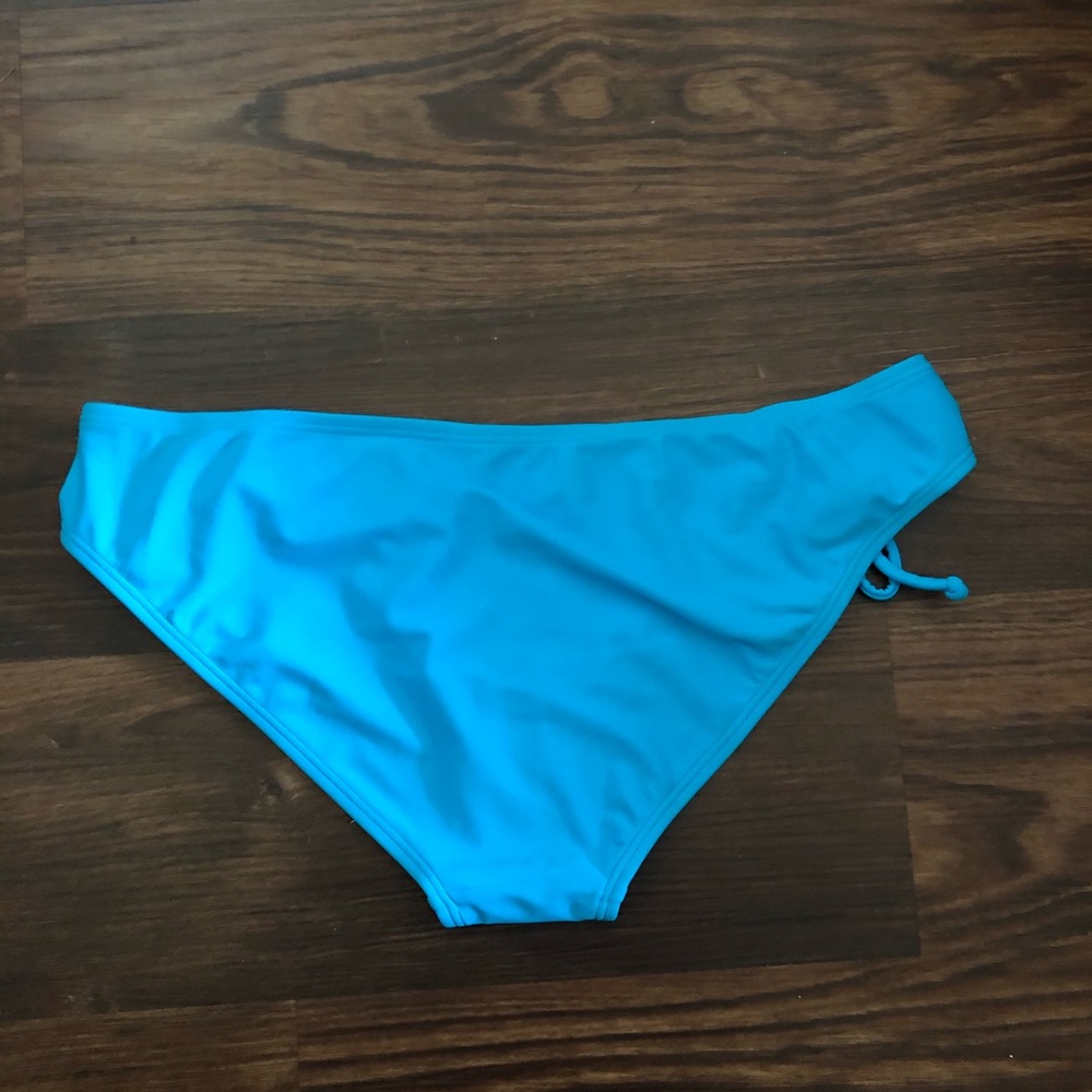 NWT Arizona Bikini Swimsuit Bottom Blue junior L - Picture 2 of 3